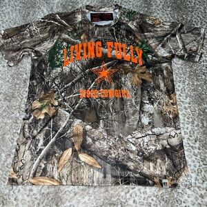 Living Fully x Disco Cowgirl Camo activewear shirt